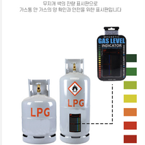 부착식 마그네틱 가스 량 표시계 가스통잔량 가스잔량 측량기 레벨 가스측정기 온도측정 단품