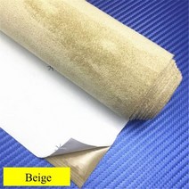스웨이드 합성 가죽 원단 접착 벨벳 천 자동차 인테리어 캐주얼대 DIY 직물 20 cm 40 50/100 x 149cm, Beige_100x145cm