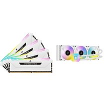 커세어 벤전스 RGB 프로 SL 화이트 32GB (4x8GB) DDR4 3200 (PC4-25600) C16 1.35V (CMH32GX4M4E3200C16W), 32GB (8GBx4)_White | AMD Ryzen