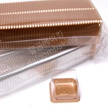 달곰베이킹 양갱화과자케이스 1구 골드 100개