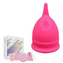 월경컵 생리컵 생리용품 월경컵 세척 출입하기 쉬운 누출 없는 부드러운 세척 소독 (노브 타입 M(세트) 카멜리아 핑크) 月経カップ 生理カップ 生理用品 月経カップ洗浄 出し入れやす