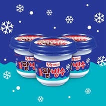 일품 팥빙수 240ml 롯데제과 퍼먹는 빙수 컵 아이스크림, 9개, 230ml