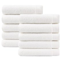 어메니티타올 프리미엄 40수 코마사 200g 고급 호텔 수건 세트, 10장, 화이트