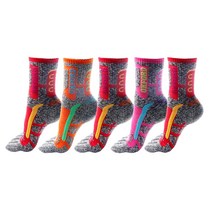 [발가락등산양말여자] 옥스포드 여성용 장목 등산 쿠션 발가락양말 5족