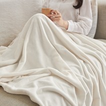 극세사 크리미 밍크 무릎 담요 여름 차박 캠핑 이불 블랭킷