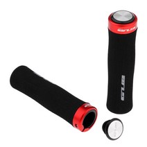 STK 핸들 2 그립 자전거 자전거 mtb 핸들 그립 미끄럼 방지 손잡이 손잡이, 빨간