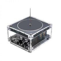 테슬라 코일 조명 플라즈마 블루투스 무선 스피커, 스페셜 에디션 블랙 패널 + 선물