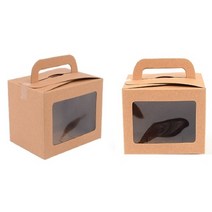 와플 답례떡 뚱카롱 에그타르트 포장 박스 소 갈색