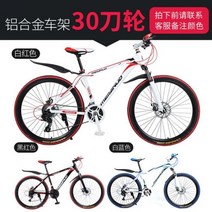 빠른 해외직구 WolFace 성인용 산악 자전거 더블 디스크 브레이크 가변 속도 자전거 2021 26 인치 21 24/17 신제품, spokes round 1_26 inch 21 spee