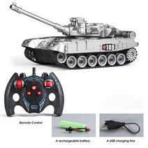 헝롱코리아 rc 탱크 카 헬기 비행기 RC 탱크 7Ch 24G 130 원격 제어 크롤러 모델 세계 대전 군사 트럭 시뮬, 06 NF778YZ sliver