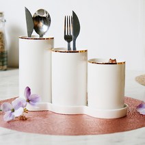 리시안 골드라인 3구 수저통, 화이트