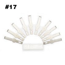 우드카빙키트 조각끌 목공칼 접도 CHARTISAN 나이프 블레이드 10 개/상자, [11] 17
