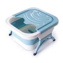 접이식 족욕기 평발 목욕 대형 높이 조절 포딩 배럴 휴대용 욕조 사우나 327058, CHINA_Blue