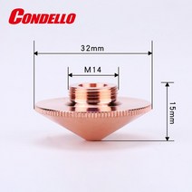 전기 용접기 레이저 알곤 condello d32-a raytools 섬유 절단 cnc 기계 용 이중 단일 레이어 용접 노즐 28, 1.4mm, d32-a-s