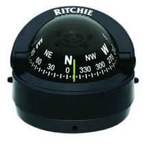 Ritchie Navigation Explorer Compass 2 3/4-Inch Dial with Surface Mount (Black), 1