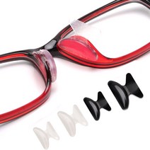 안경 실리콘 미끄럼 방지 흘러내림 코패드 DD-12048, 블랙 2.8mm