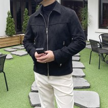 쿼터 남자 포드 비건 스웨이드 트러커 자켓 3color