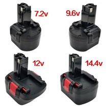 보쉬 배터리 호환 충전기 전동 공구 해머 7.2v9.6v12v14.4v 핸드헬드 GSR12-2 충전기 GSR9.6-2 적용, 7.2v 3.0Ah (3000밀리언)개