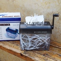 종이 분쇄기 서류 문서 파쇄기 미니 가정용 a6 paper shredder mini bill, 검은색