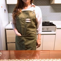 강식당 바리스타앞치마, 카키