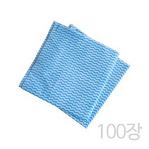 DF 부직포파랑물결행주벌크100장 행사용 판촉용행주 행주 부직포행주 행주타올 키친타올 걸레