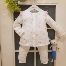 아가방 초특가 여름 베이비페어 비침이 있는 얇디 얇은 쟈가드 시원하여라 바람슝슝 여름 긴소매 유아 실내복! 샬랄라 플라워 프릴은 언제나 실망시키지 않아 러블리!