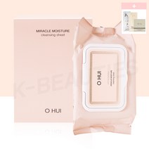 오휘 미라클 모이스처 클렌징 시트 대용량 [시트 100매] (+1ml 샘플 증정), 1개, 100매입