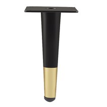 4 개의 PCS 테이블 피트 소파 침대 다리 철분 가구 다리 교체 300kg 가구 하드웨어 (금/검은 색) 가구 하드웨어 교체, 블랙 골드, 17cm