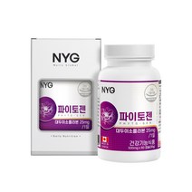식약처인증 대두이소플라본 파이토케미컬 뼈건강에도움 여성건강기능식품 뉴일리 파이토젠60캡슐, 720캡슐, 12개