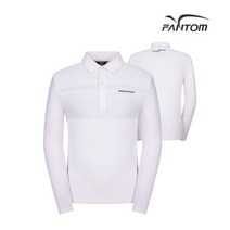 팬텀 골프 fantom남성 라인 배색 카라 티셔츠 F211A1TO004_WH, 095, WH