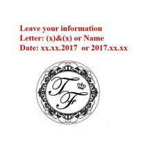 장식 화환 이름 웨딩 왁스 스탬프 이니셜 스탬프 DIY 고대 인감 레트로 스탬프 맞춤형 빈티지 왁스 인감 맞춤 디자인, Cusotm 1 2