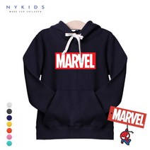 마블 후드티(NY) P001 박스로고 - 아동 주니어