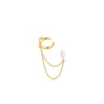 TOUS 실버 버메일 오션 듀나 이어커프 위드 펄 / Silver vermeil Oceaan Duna Earcuff with pearl / 귀걸이 / 111283520