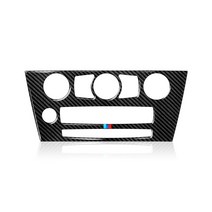 자동차 CD 패널 스티커 에어컨 볼륨 컨트롤 프레임 탄소 섬유 트림 BMW 6 시리즈 E63 E64 2004 -2010 용, [02] A
