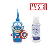 (주)오피스넥스 마블 휴대용 손소독제 캡틴아메리카 라벤더향 30ml (7273842), 기본