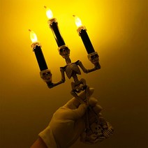 할로윈 해골 캔들 조명 캠핑 장식 소품