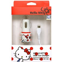 헬로키티 차량용 USB 충전기 - 1구, 화이트, EN-77/88 / EN-66