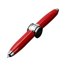 견고한 다기능 감압 핑거 자이로 펜 피젯 스피너 LED 라이트 볼펜 빛나는 금속, 05 E