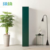 사사사구 비비드 원도어 키큰 수납장 터치형 300, 옐로우