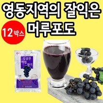 씨까지 통째로 착즙 포도엑기스 영동 머루포도즙, 120ml, 12박스, 12박스