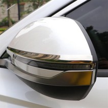 자동차 백미러 마찰 스트립 커버 트림 2 개 현대 투싼 NX4 2021-2023/산타 크루즈 외부 수리, 한개옵션0