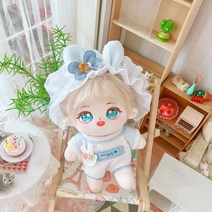 무속성솜인형 아이돌 20cm 몸체 모던 조카선물 수제 솜깅이 키덜트 눈망울 하얀, 유골격 20cm, 블루캡세트