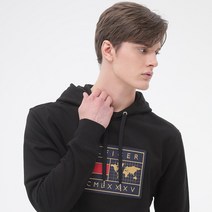 타미힐피거 아이콘 어스 뱃지 후드 티셔츠 (T12B6TPO210MT1BDS)