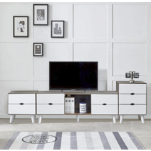 북유럽 75인치 85인치 티비장 티비 다이 이케아 한샘 거실장 2000 세트, 웬지