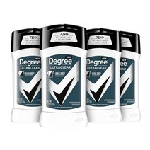 Degree Men UltraClear 발한 억제제 데오도란트 블랙 화이트 4 카운트 72시간 땀 및 냄새 방지 MotionSense 기술이 적용된 남성용 2.7온스, [02] 2.70온스(4팩), [01] 바디 데오도란트