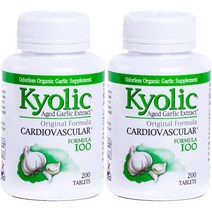 쿄릭 숙성마늘 추출물 포뮬러 100 카디오베스큘러 타블렛 글루텐 프리 무설탕, 200개입, 2개