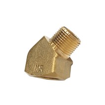 신주 써비스 엘보 45도 니플 수도 호스 배관 연결 부속 단니플 닛쁠, 1/2x1/2, 1개