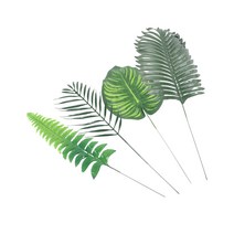 장식용 야자수 잎사귀 인테리어 나뭇잎 실크플라워 야자수잎 조화, 칸나잎