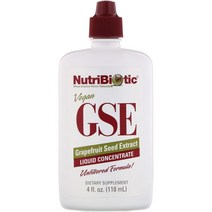 NutriBiotic 비건 GSE 자몽 씨추출물 농축액 118ml(4fl oz)