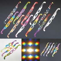 안경 회절 격자 무지개 (40cm 1개) 필름 빛 굴절 스펙트럼 진폭 광학 실험 과학 원리 교구